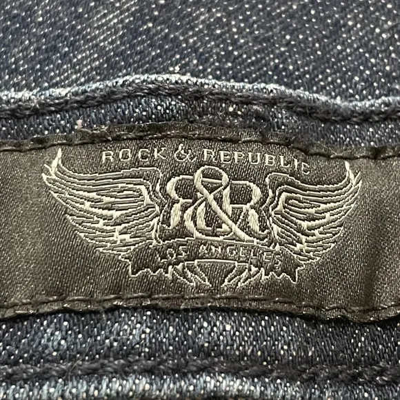Rock &amp; Republic Women’s Denim Embellished Embroidered Jeans Size 28