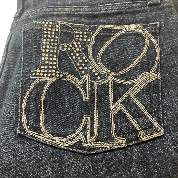 Rock &amp; Republic Women’s Denim Embellished Embroidered Jeans Size 28