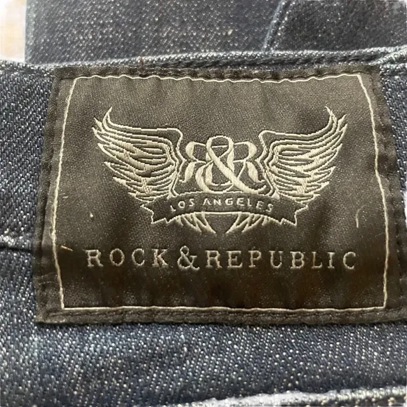 Rock &amp; Republic Women’s Denim Embellished Embroidered Jeans Size 28