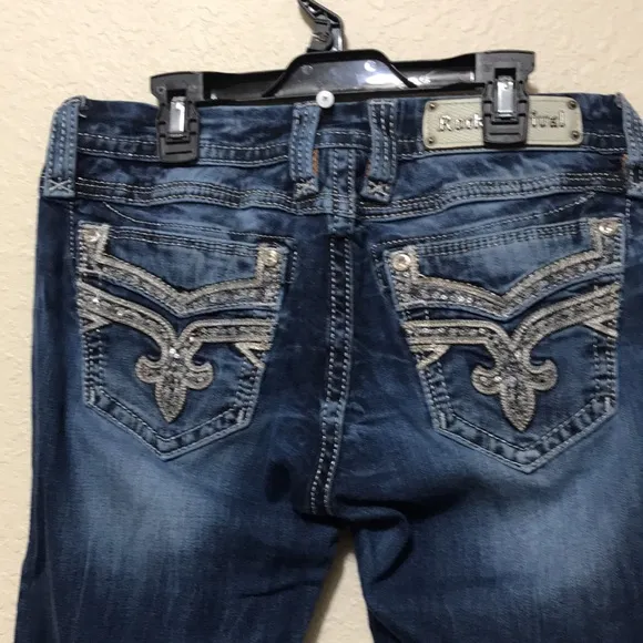 Rock Revival Women's Easy Boot Boris Embellished Jeans. Very Good Condition.