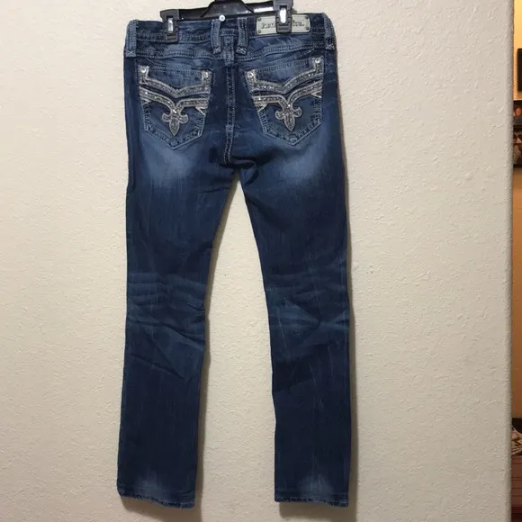 Rock Revival Women's Easy Boot Boris Embellished Jeans. Very Good Condition.