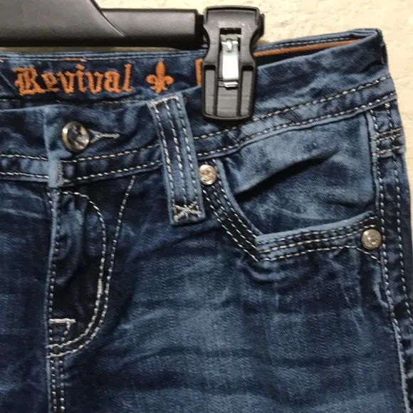 Rock Revival Women's Easy Boot Boris Embellished Jeans. Very Good Condition.