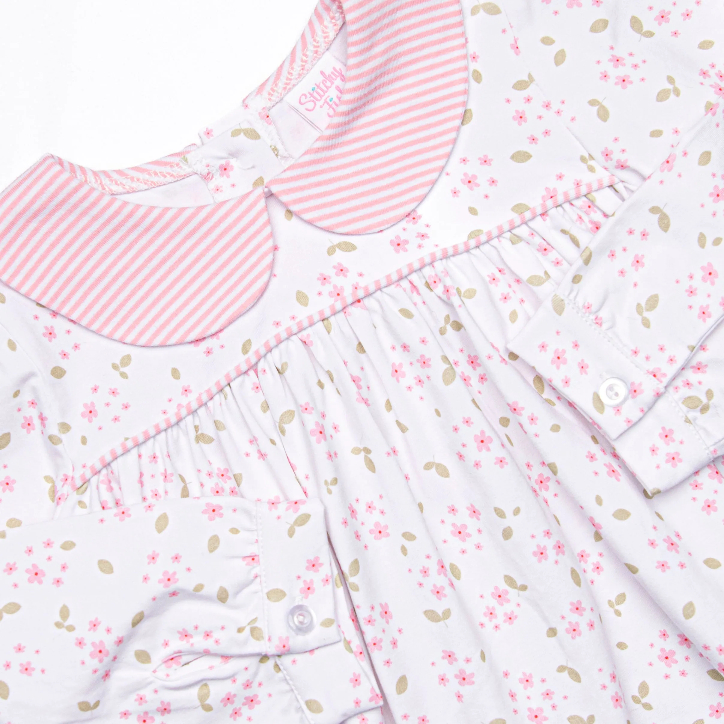 Saffron Stripes Legging Set, Pink