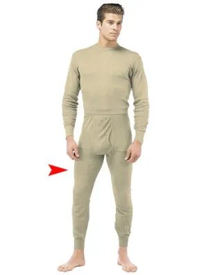 Sand - ECWCS Generation III Silk Weight Base Layer Pants – Lightweight Moisture-Wicking Cold Weather Thermal Bottoms