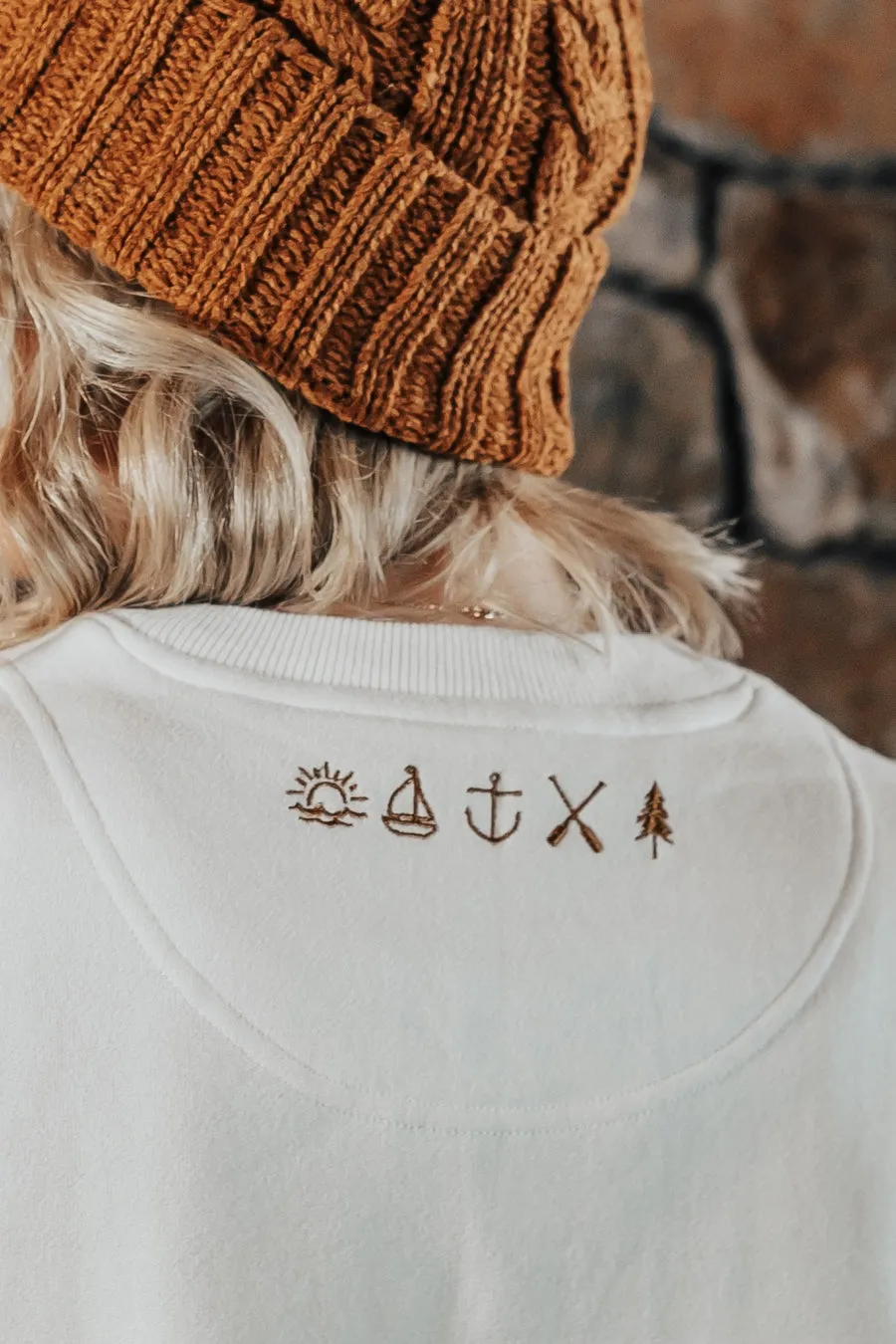 Sanded Fleece Boyfriend Crew Neck - FCN004