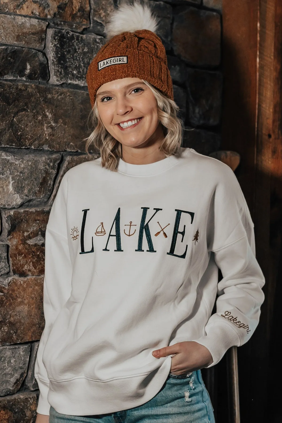 Sanded Fleece Boyfriend Crew Neck - FCN004