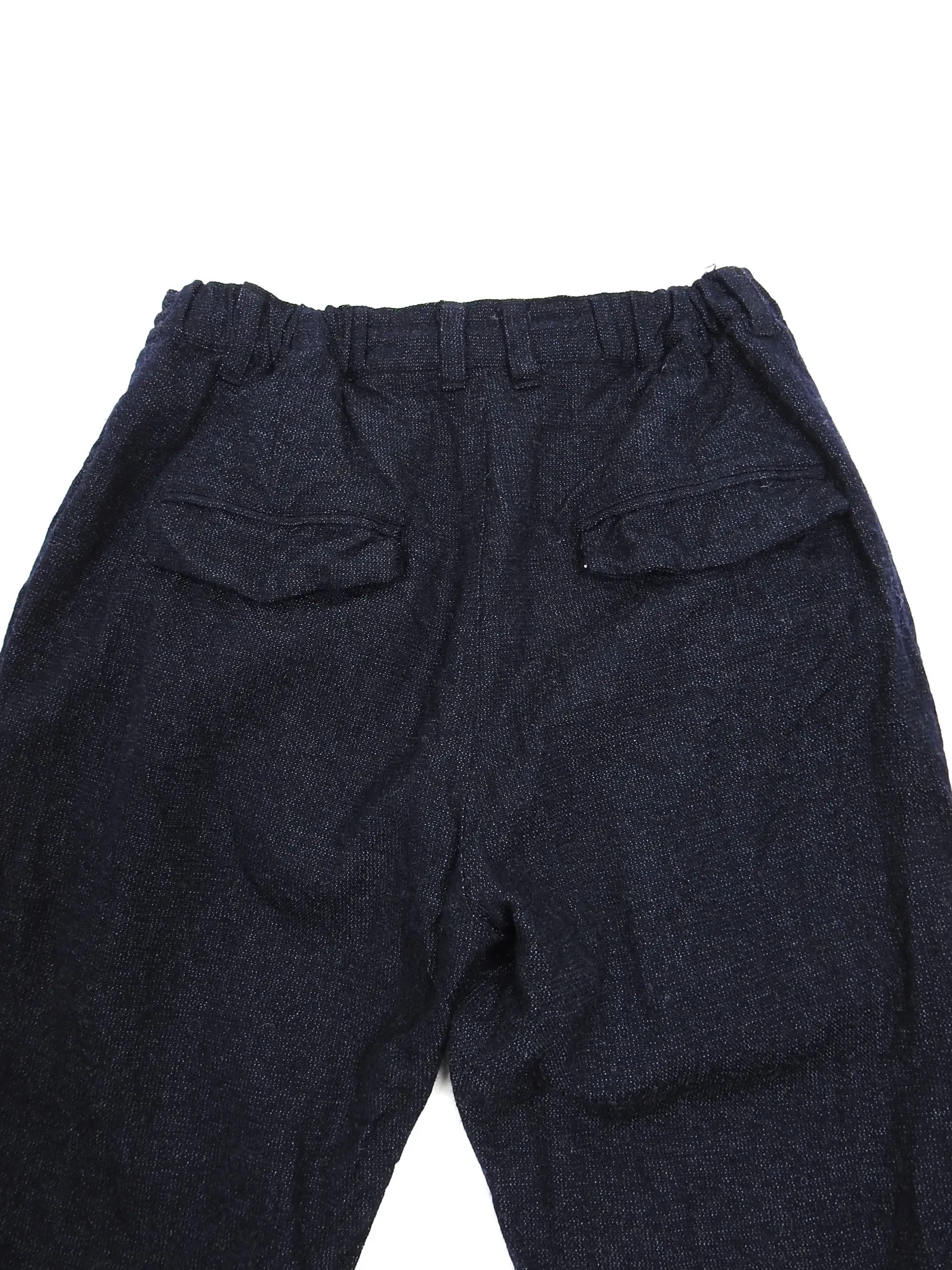 Sasquatchfabrix Navy Wool Cuffed Trousers Size Small