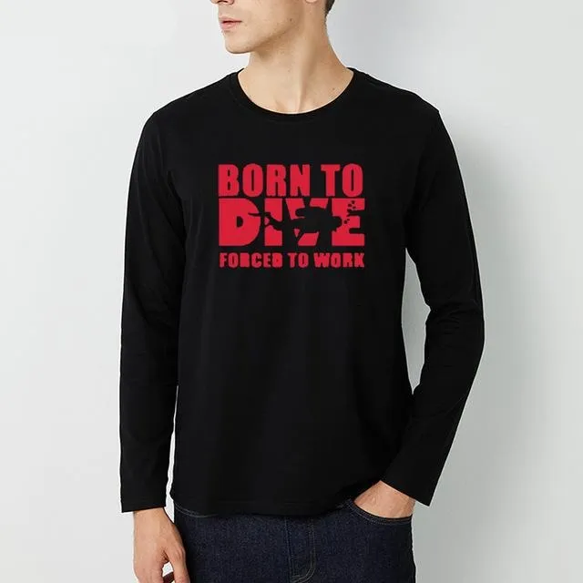 Scuba diving Sweatshirt for Men | Born to Dive, Forced to Work