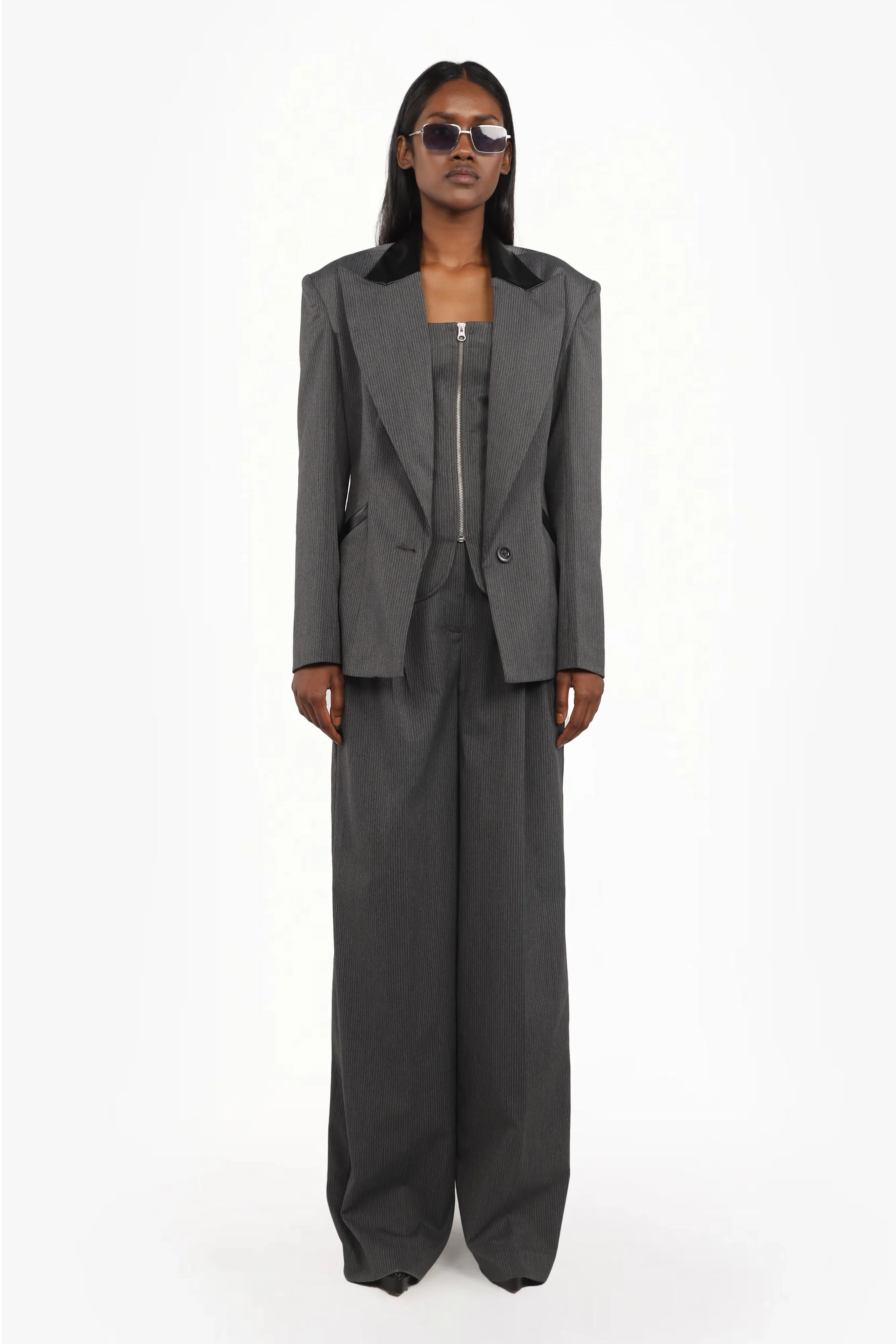 Sculpted Pinstripe 3-Piece Suit