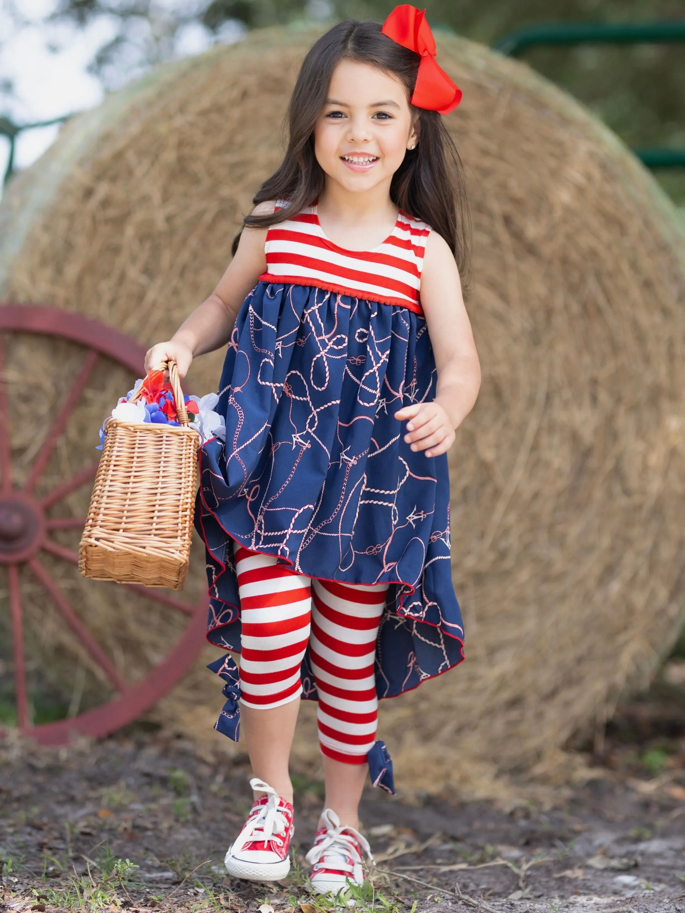 Sea Sets You Free Hi-Lo Tunic and Legging Set