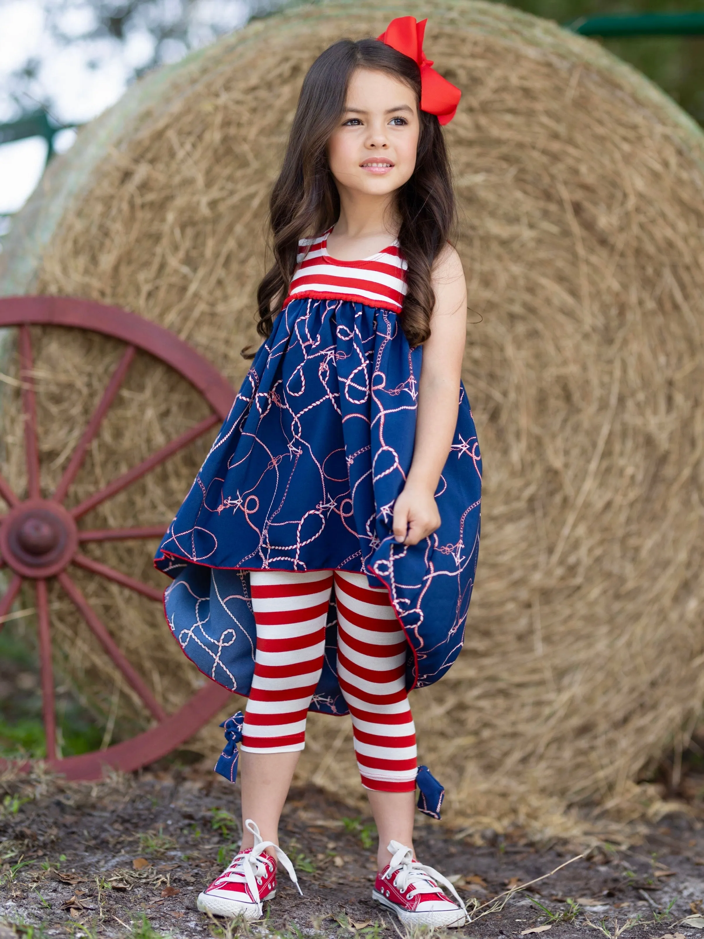 Sea Sets You Free Hi-Lo Tunic and Legging Set