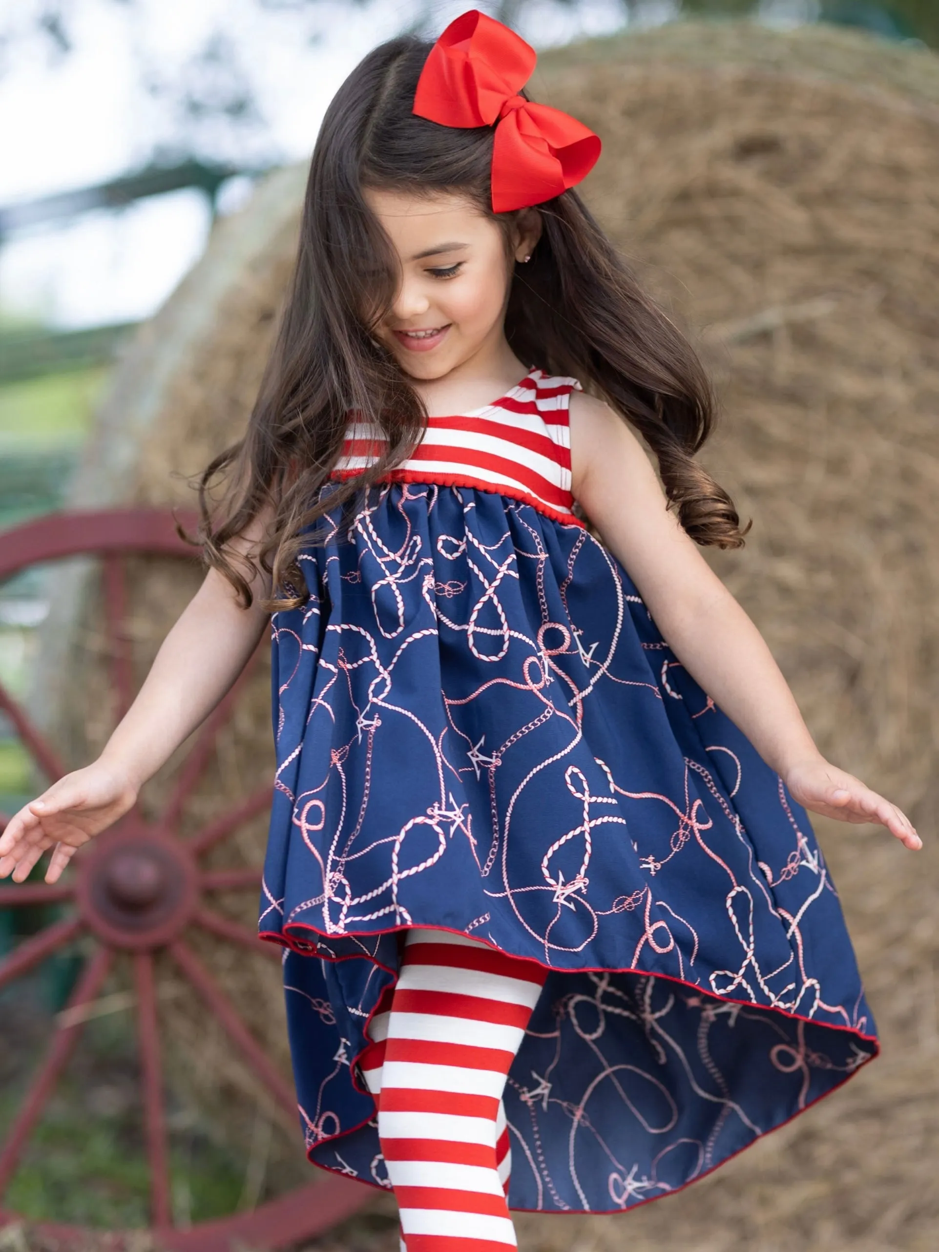 Sea Sets You Free Hi-Lo Tunic and Legging Set