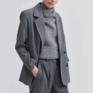SECOND FEMALE Holsye Blazer in Grey Melange