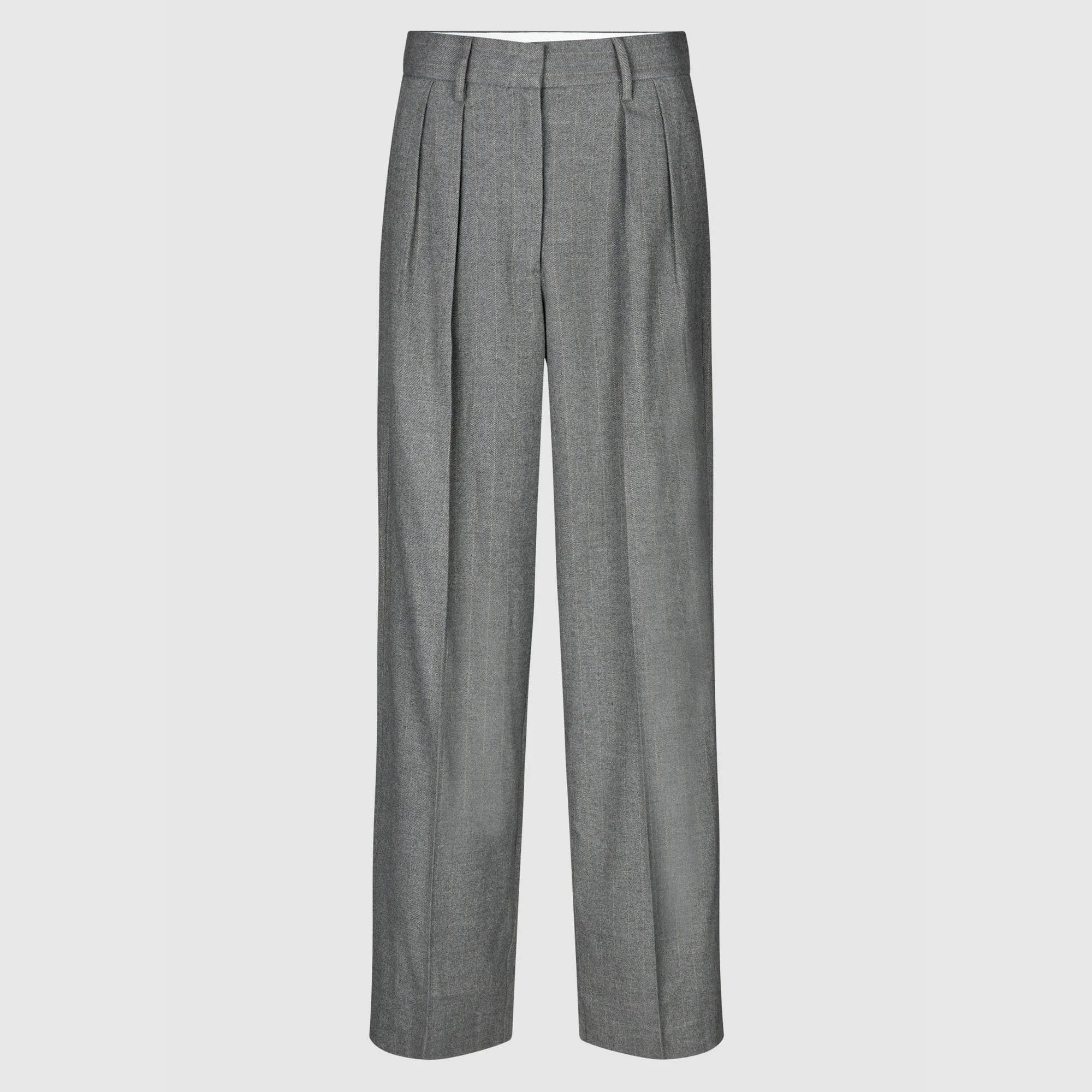 SECOND FEMALE Holsye Trousers in Grey Melange