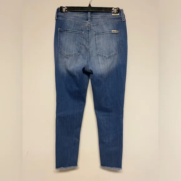 Seven7 Pearl Embellished High Rise Ankle Skinny Jeans Sz 6