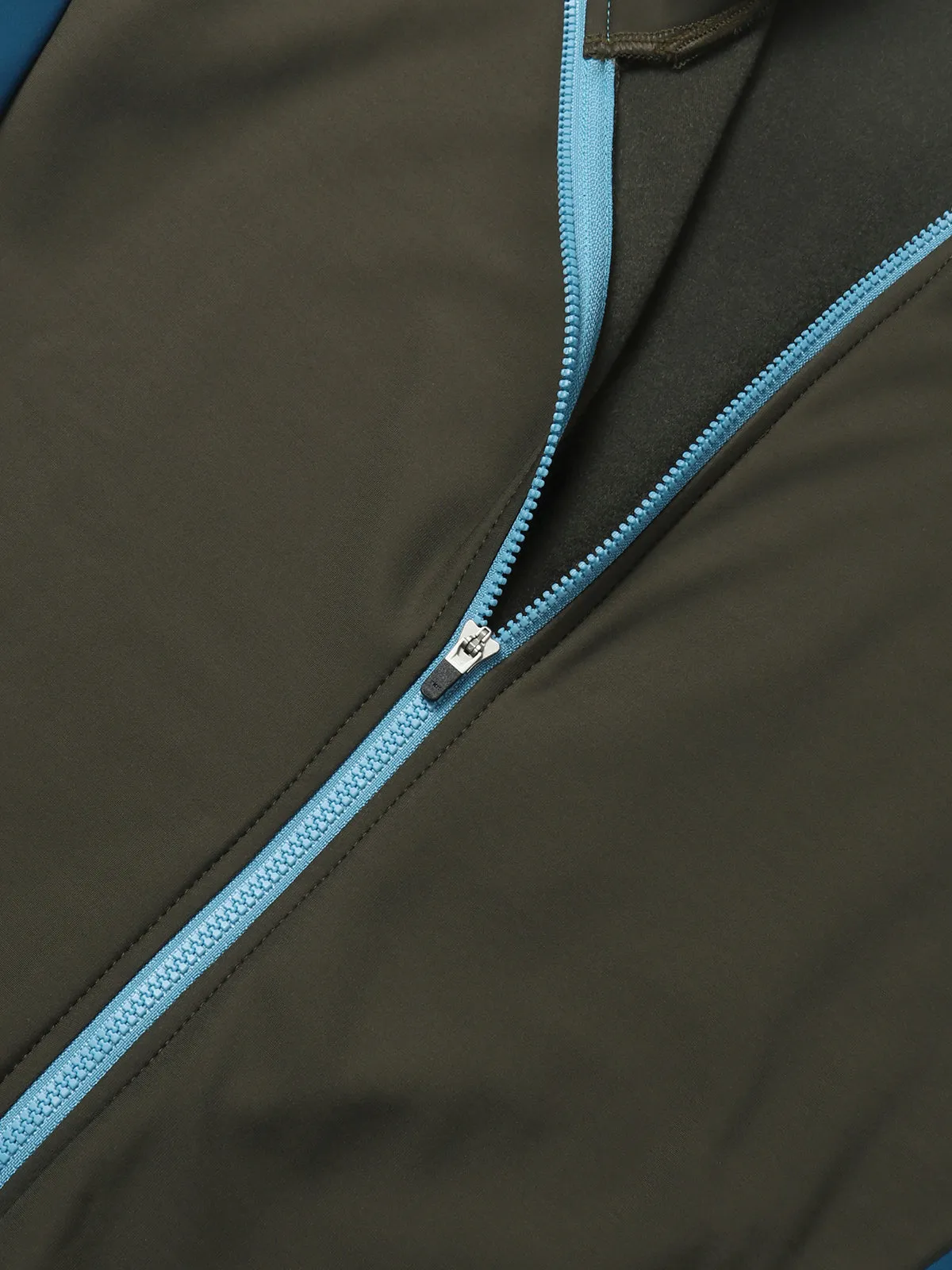 Skyline Fleece-lined Thermal Long Sleeve Jersey - Olive Black