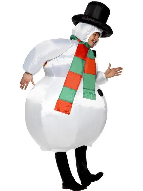 Snowman Inflatable Adult Christmas Costume