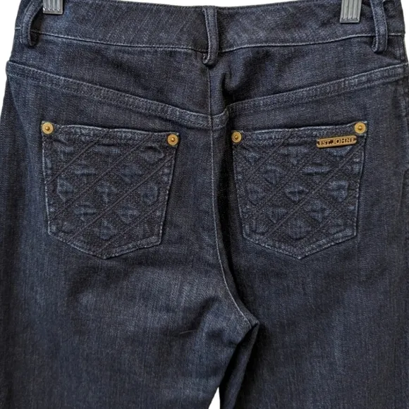 St John Sport Dark Wash Straight Leg Women's Stretch Denim Jeans (0)