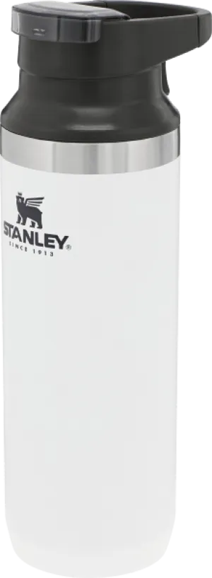 STANLEY - 16 OZ TRAVEL MUG (SWITCH BACK)-WHITE/BLK