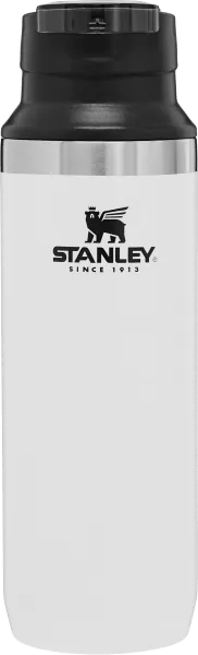 STANLEY - 16 OZ TRAVEL MUG (SWITCH BACK)-WHITE/BLK