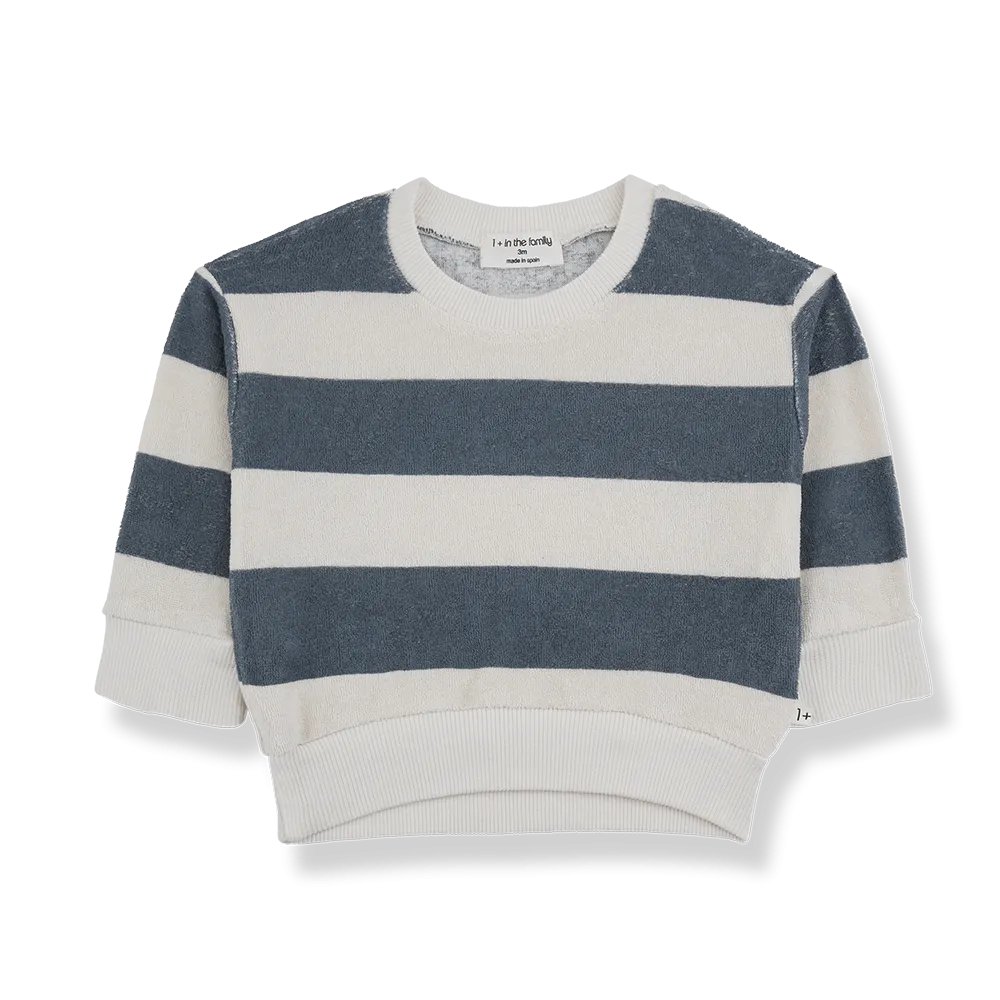 Stefano Terry Striped Sweatshirt