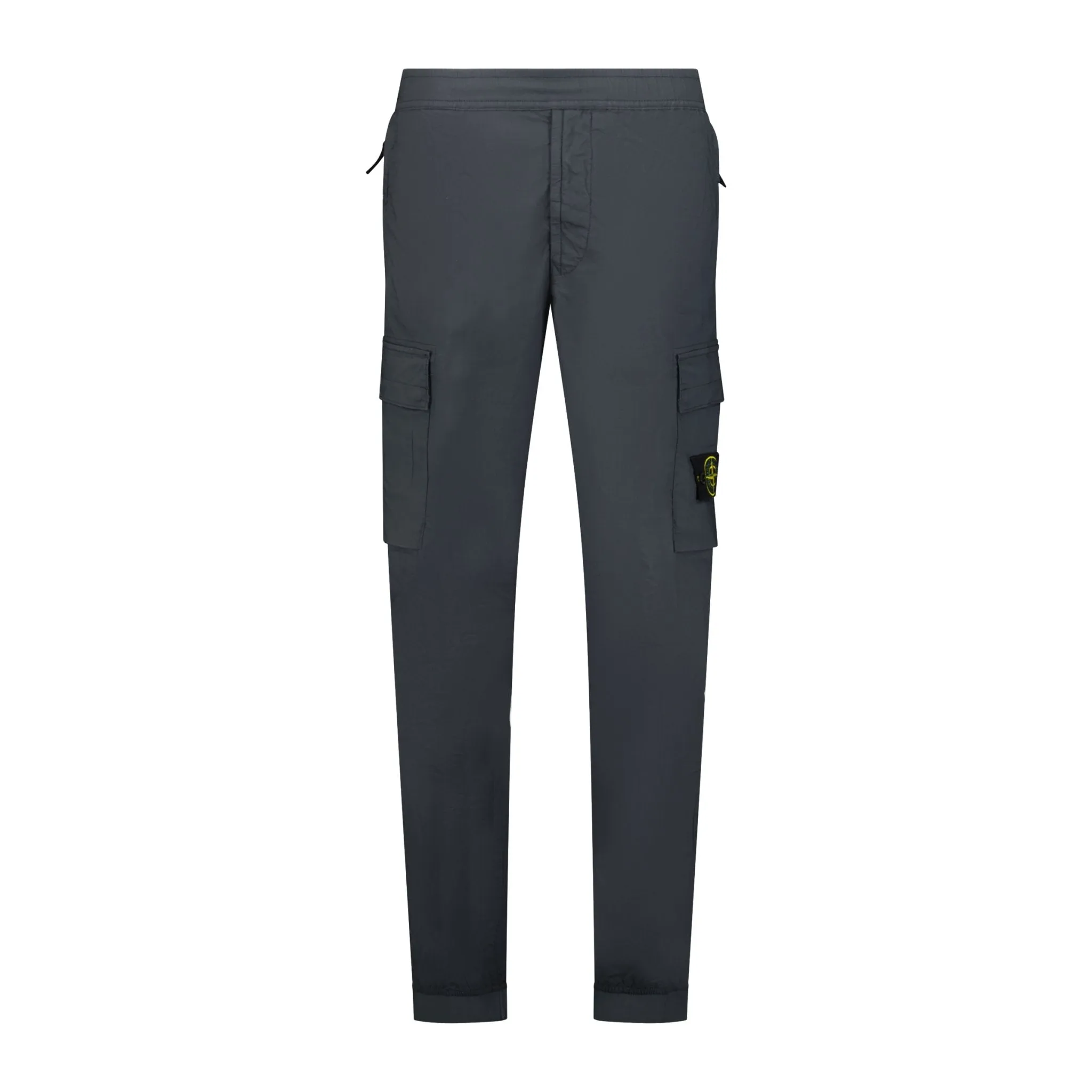 STONE ISLANDCuffed Leg Cargo Trousers Charcoal Grey
