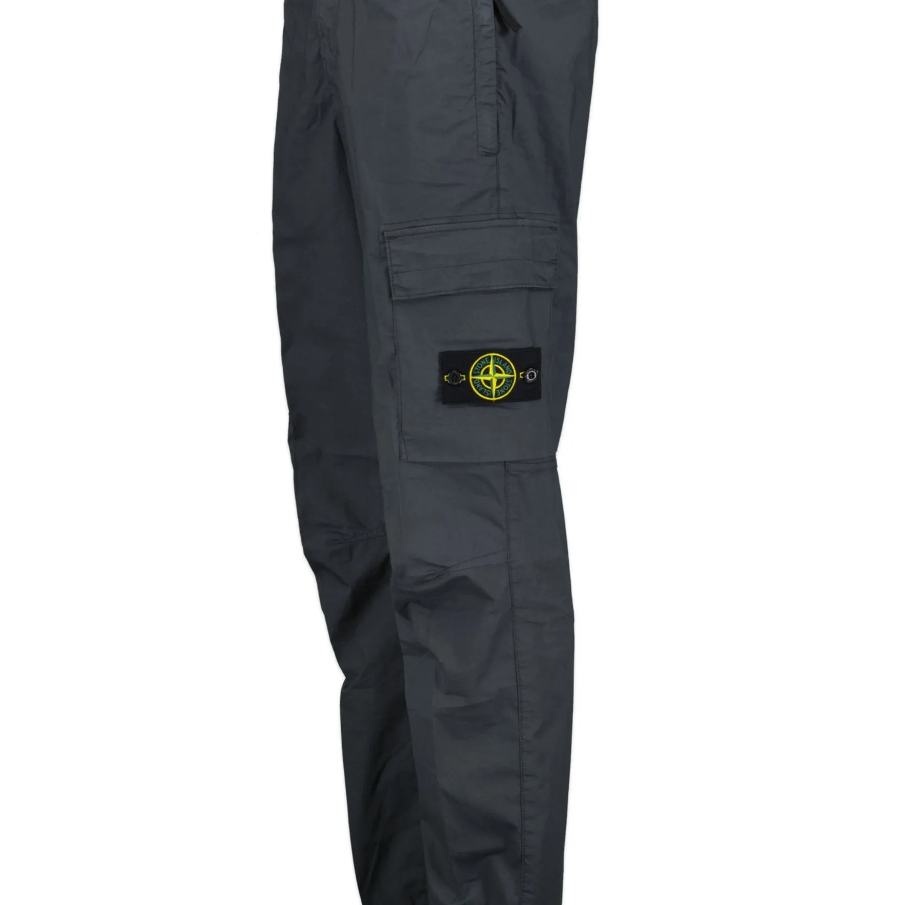 STONE ISLANDCuffed Leg Cargo Trousers Charcoal Grey