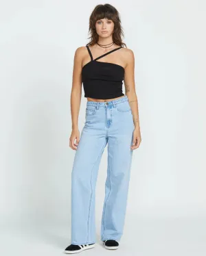 Stoned Bf Hi Rise Jeans - Blue Bird