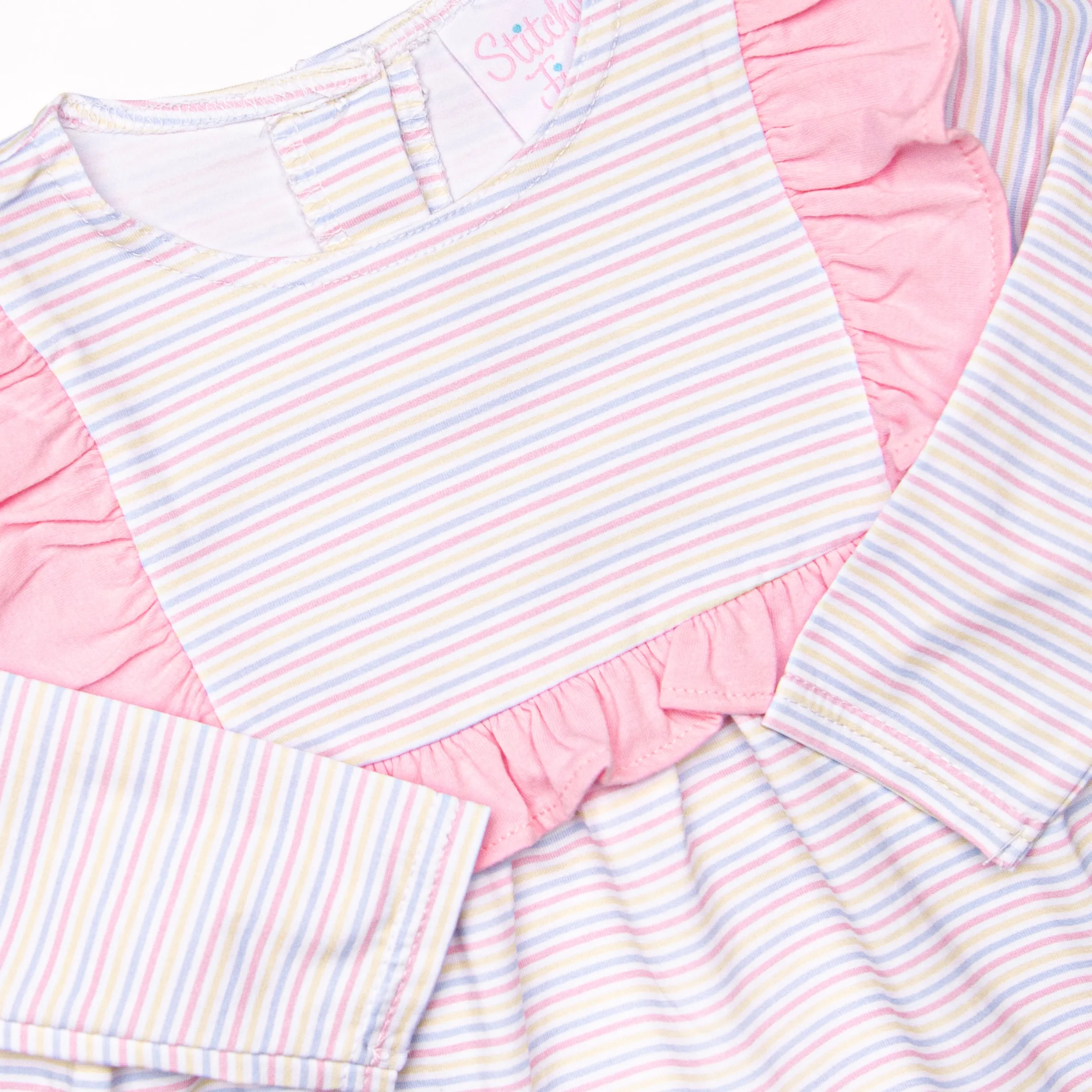 Striped Delight Legging Set, Pink