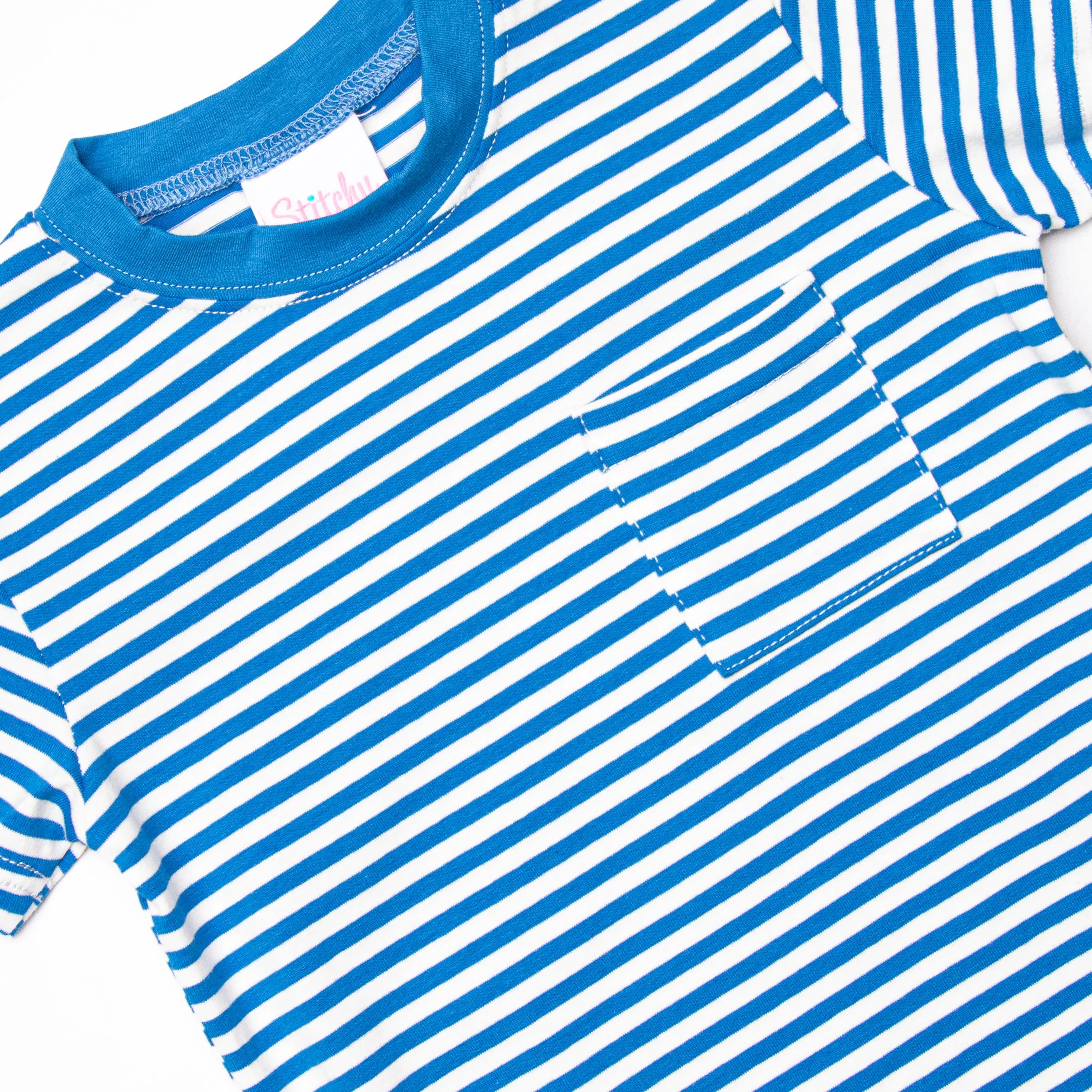Summer Saurus Short Set, Blue
