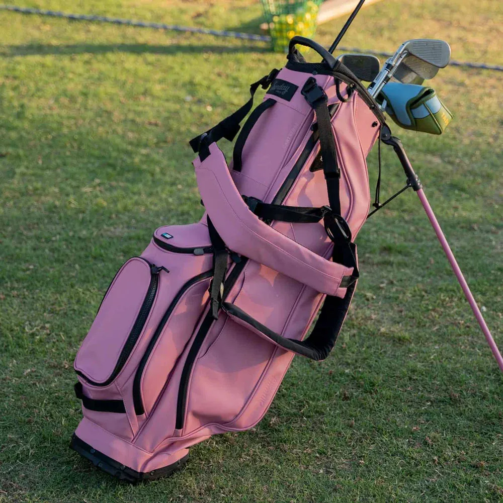 Sunday Golf Ryder Stand Bag S-Class Dusty Rose Leather (Bag Height 35")