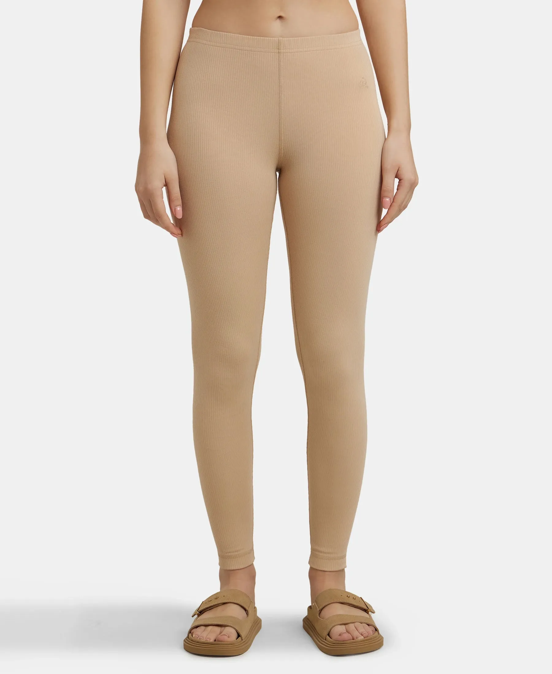 Super Combed Cotton Rich Thermal Leggings with StayWarm Technology - Skin
