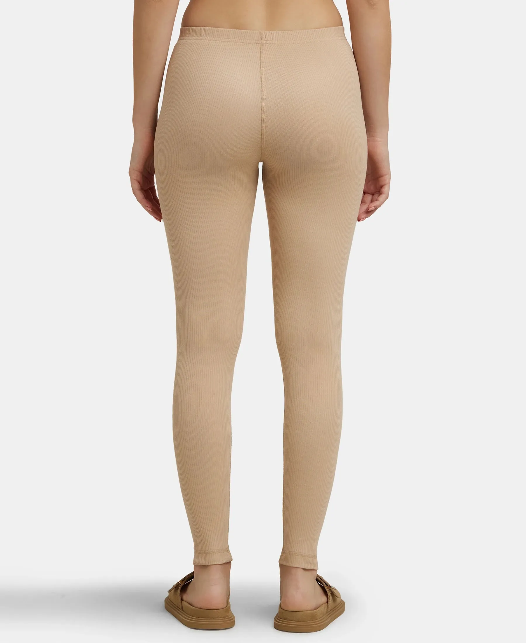 Super Combed Cotton Rich Thermal Leggings with StayWarm Technology - Skin