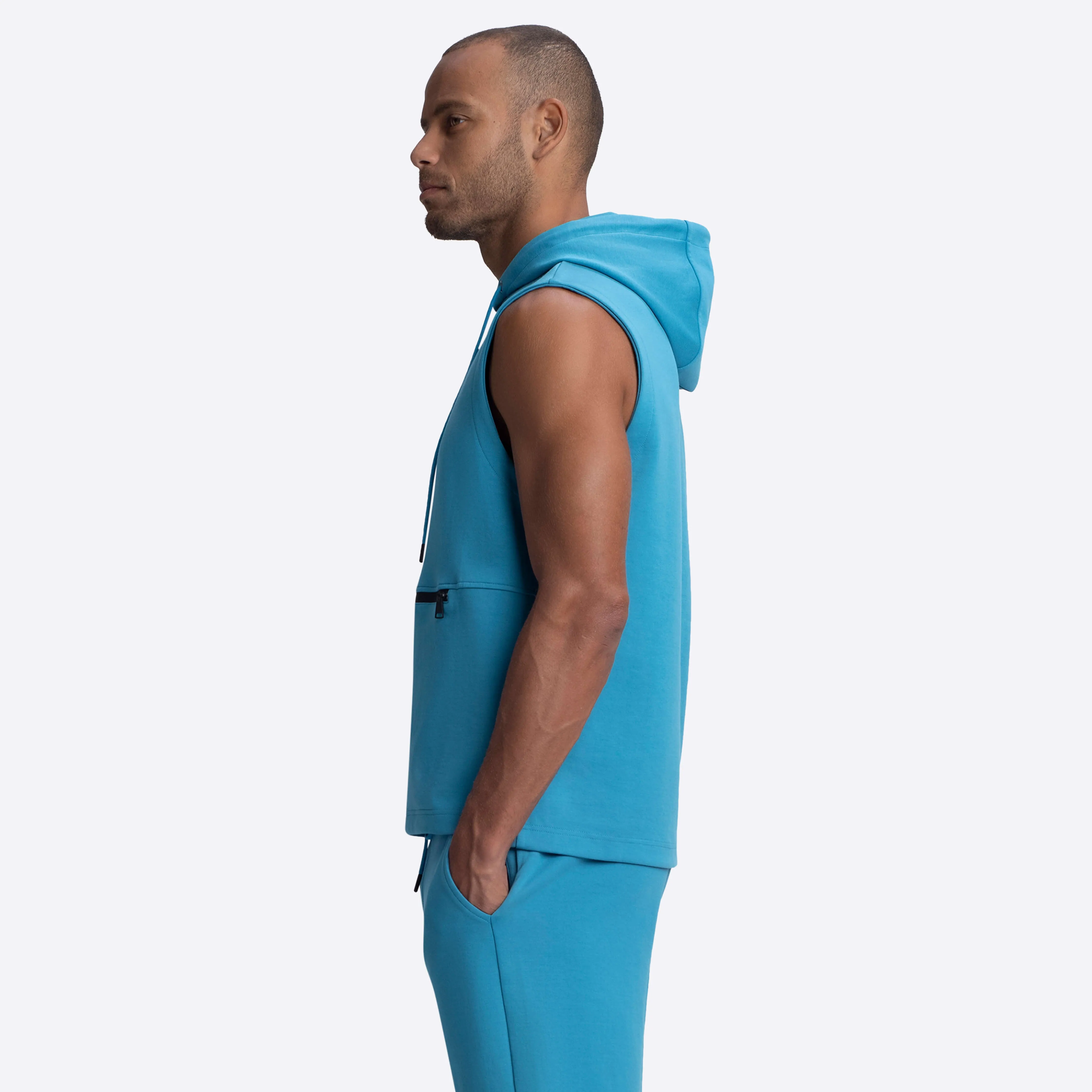 Sweatshirt Hooded Vest