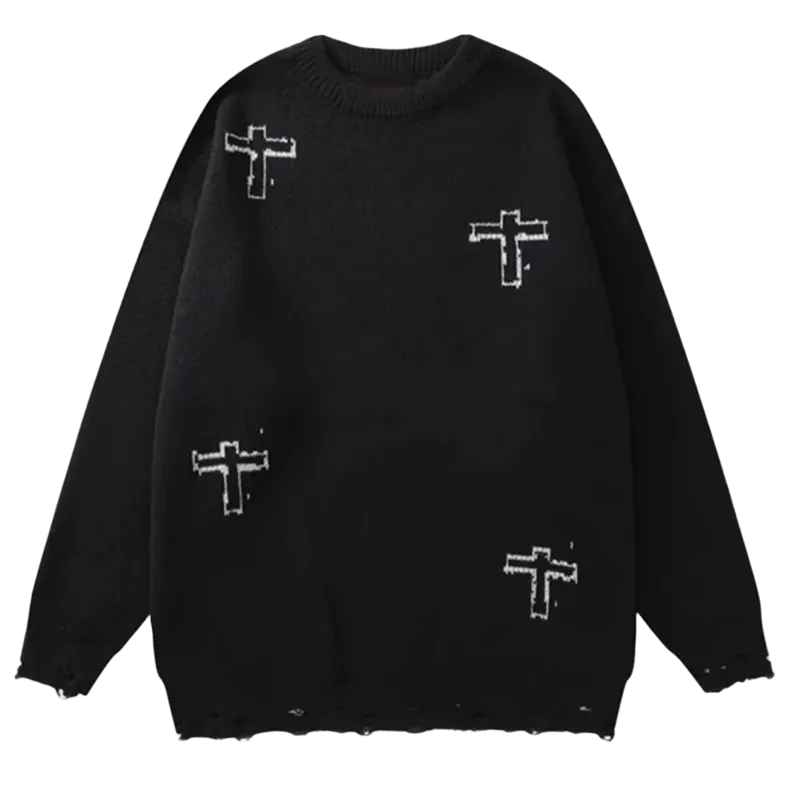 Sweter ze wzorem Y2K UNISEX