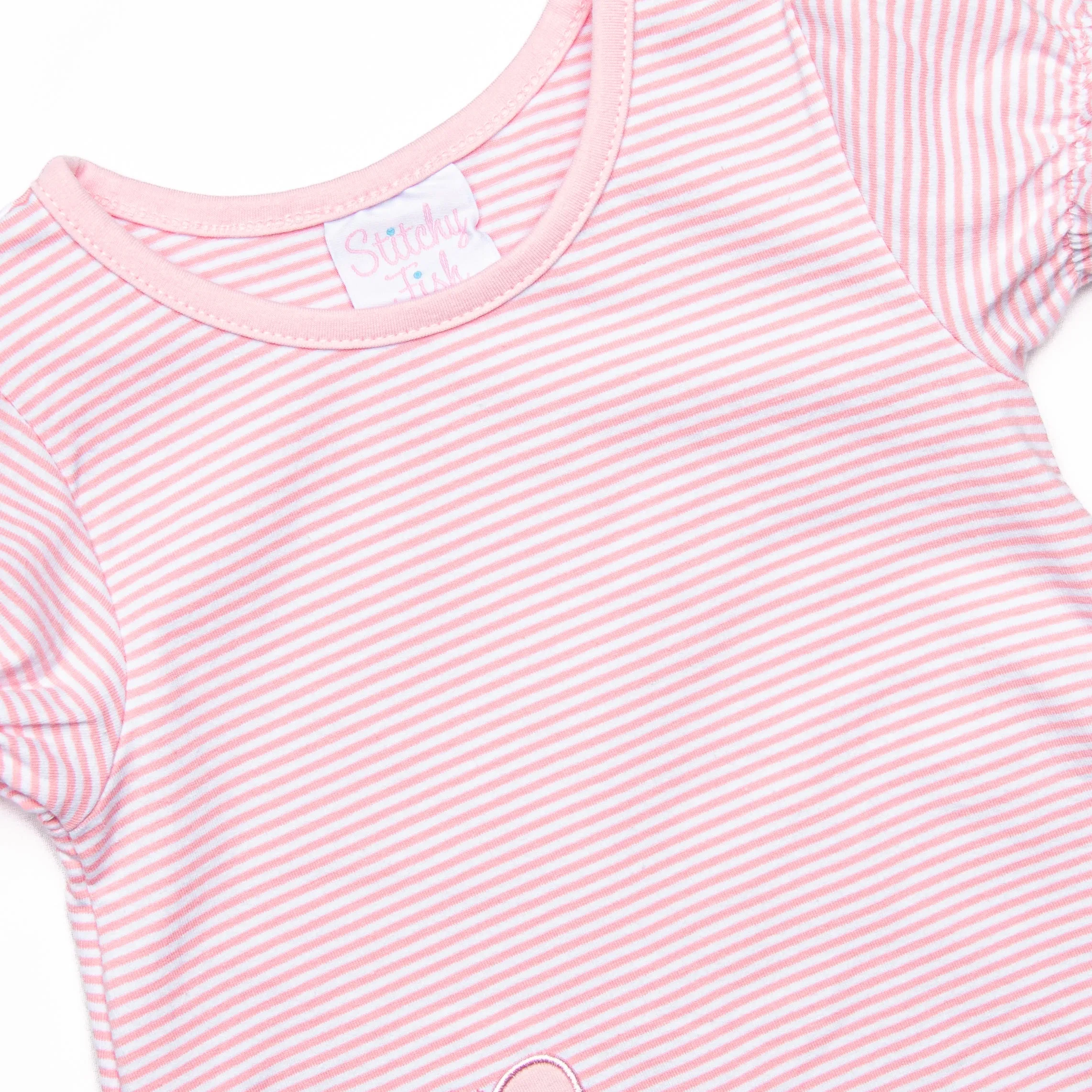 Taste of Spring Applique Legging Set, Pink
