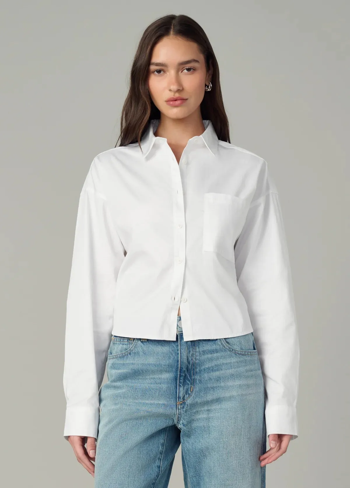 The Cropped Boyfriend Button Down