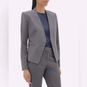 Theory Lindrayia grey wool blend blazer, size 10 in excellent condition!