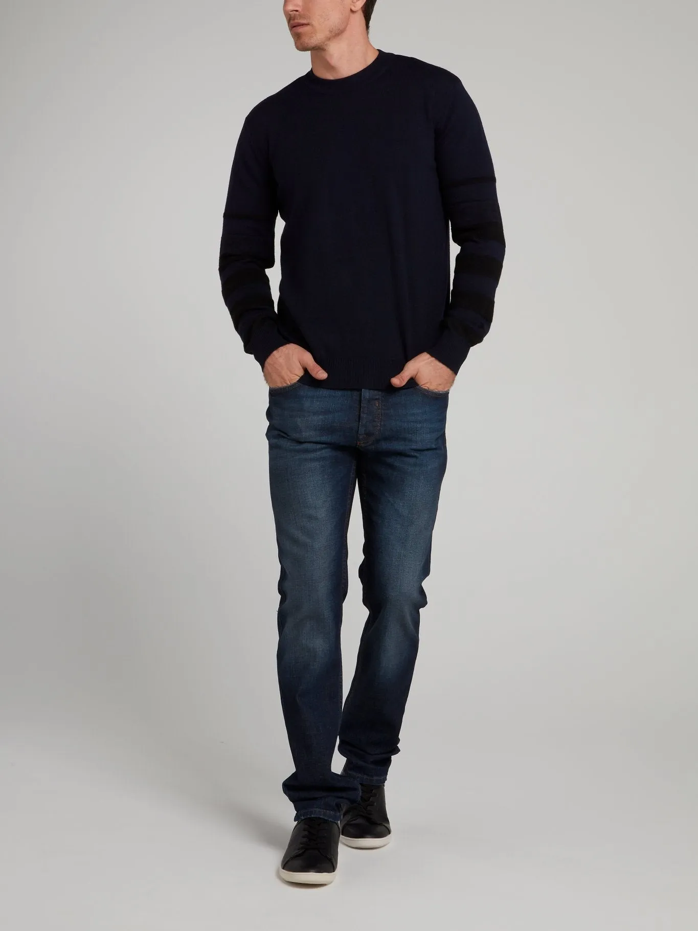Tom and Jerry Navy Knitted Pullover