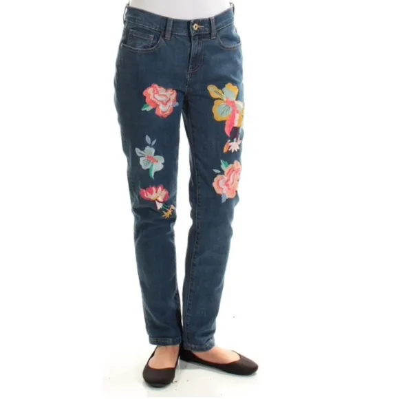 Tommy Hilfiger Embroidered Boyfriend Jeans