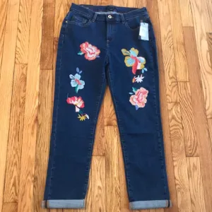 Tommy Hilfiger Embroidered Boyfriend Jeans
