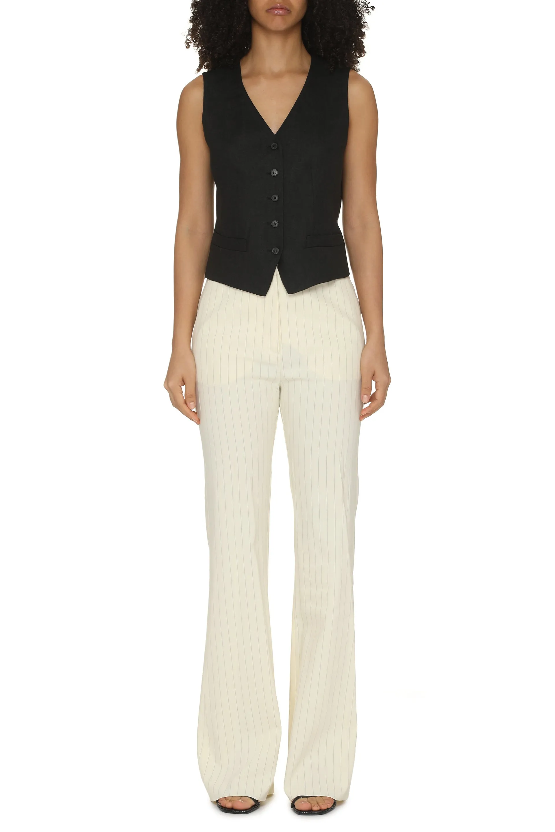 Tritone pinstriped trousers