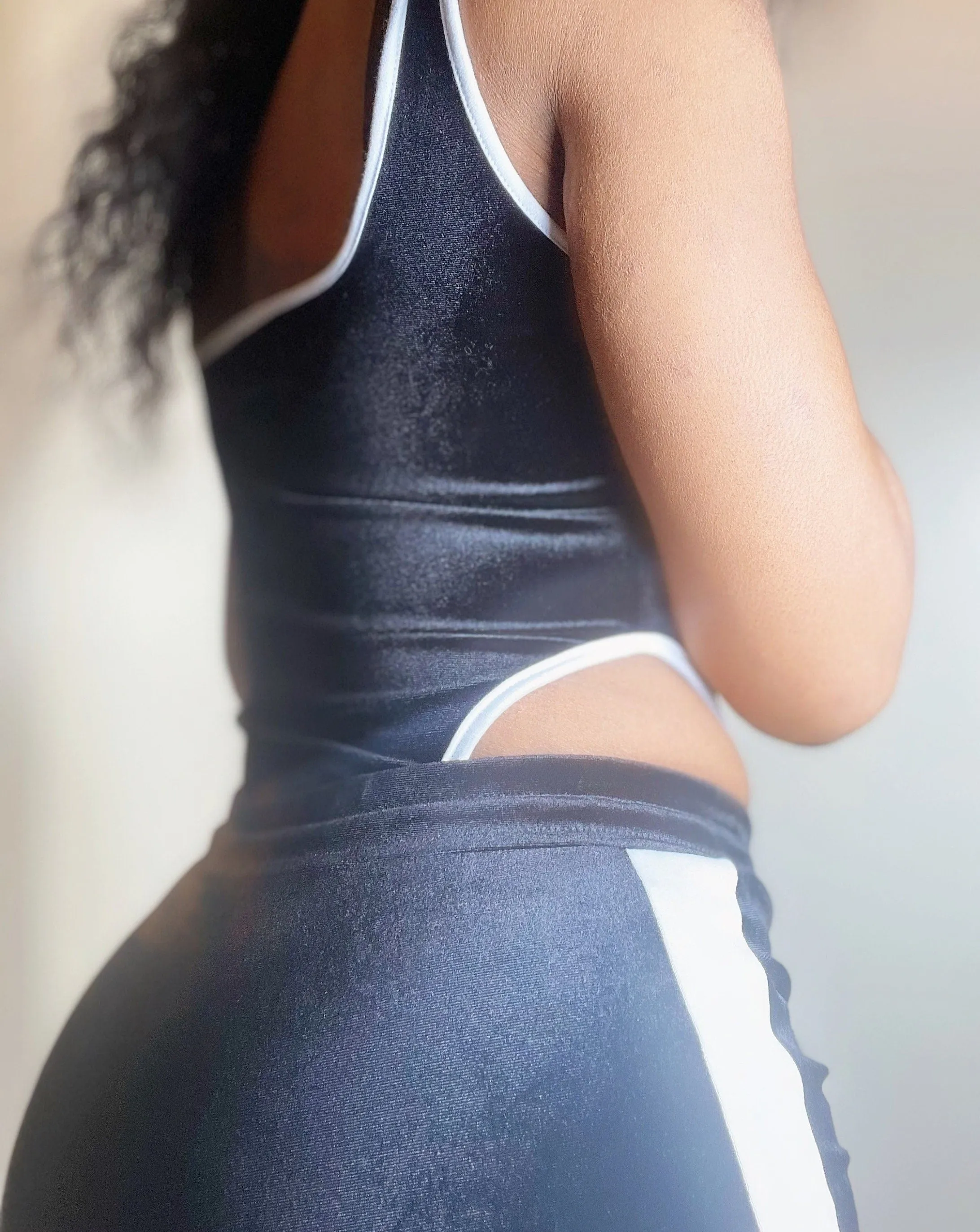 Two-piece Velour Bodysuit Jumpsuit