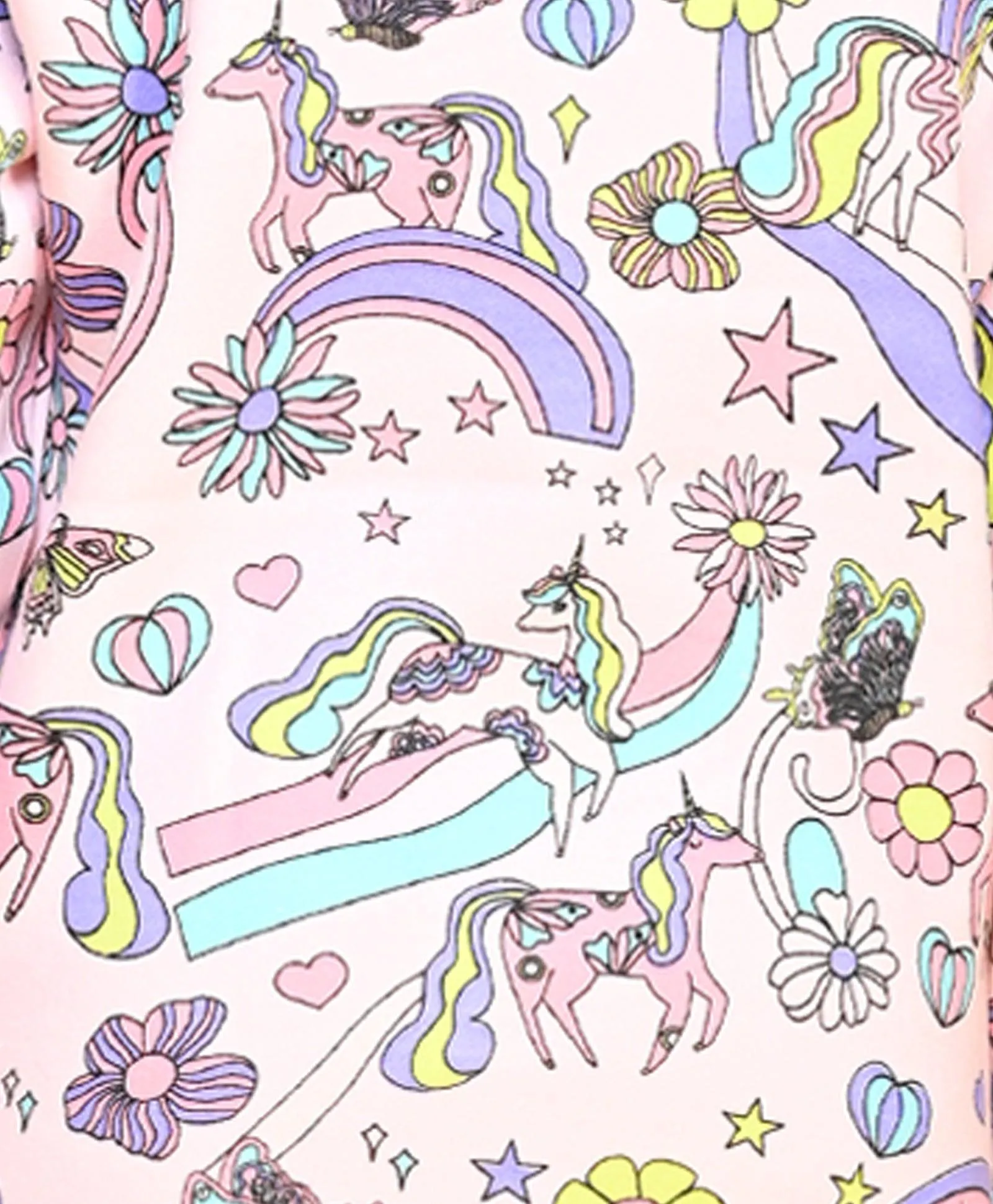 UNICORN BUTTERFLY GIRLS FLEECE JOGGER - PINK