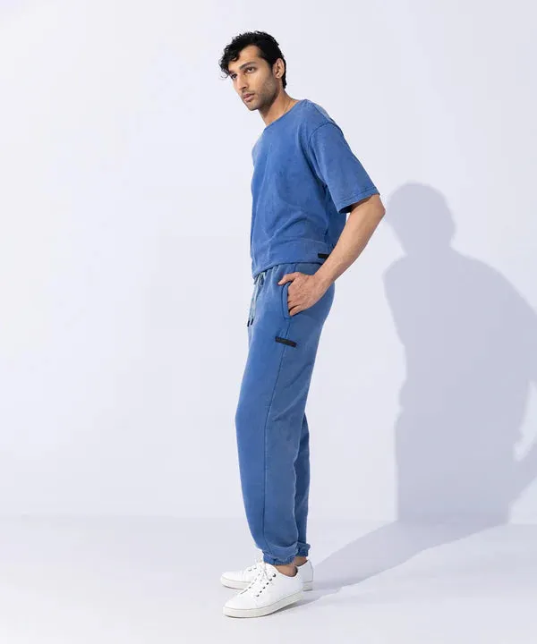 Unisex Acid Washed Jogging Trousers