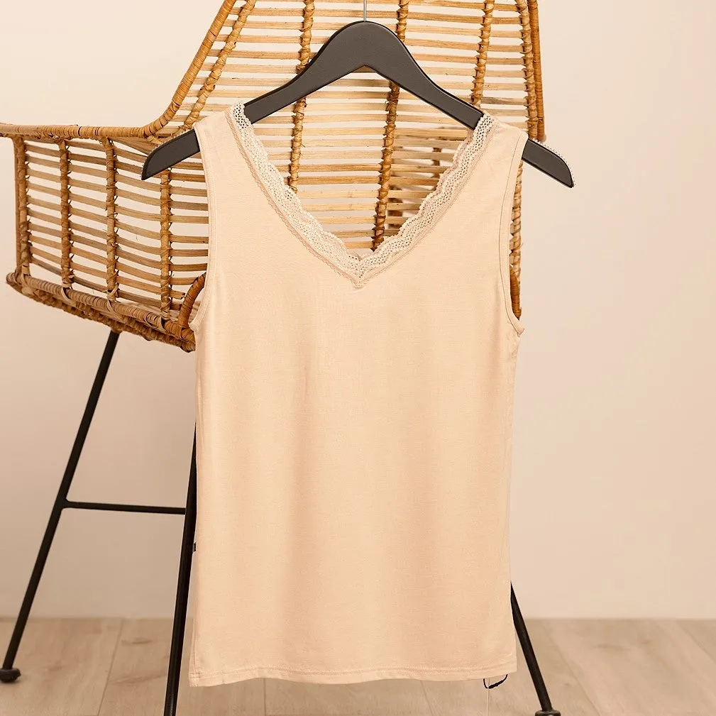 V-Neck Sleeveless Top