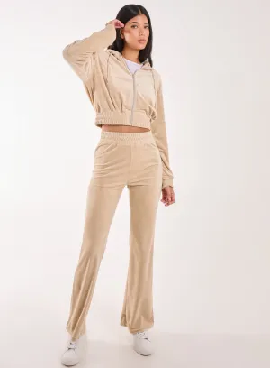 Velour Flare Joggers