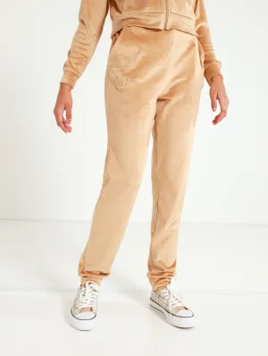 Velour Jogger - Champagne