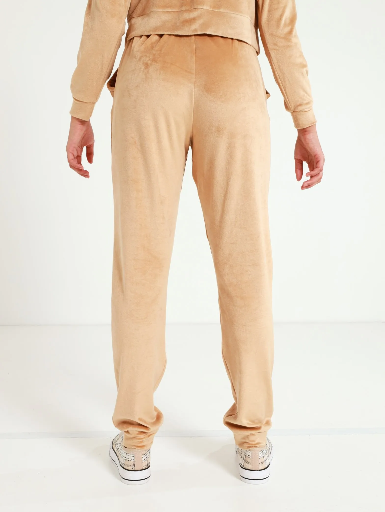 Velour Jogger - Champagne