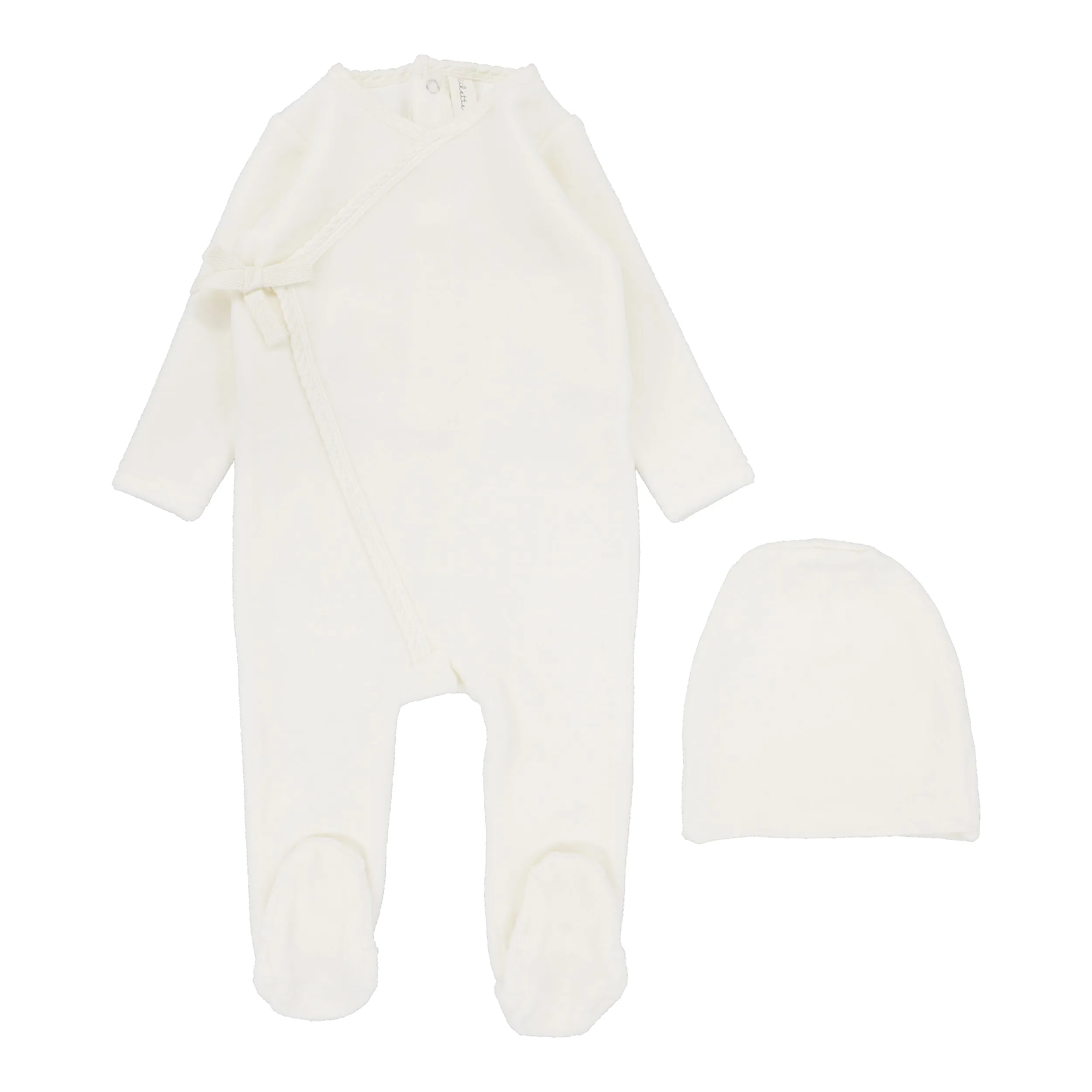 Velour Wrap Footie Set